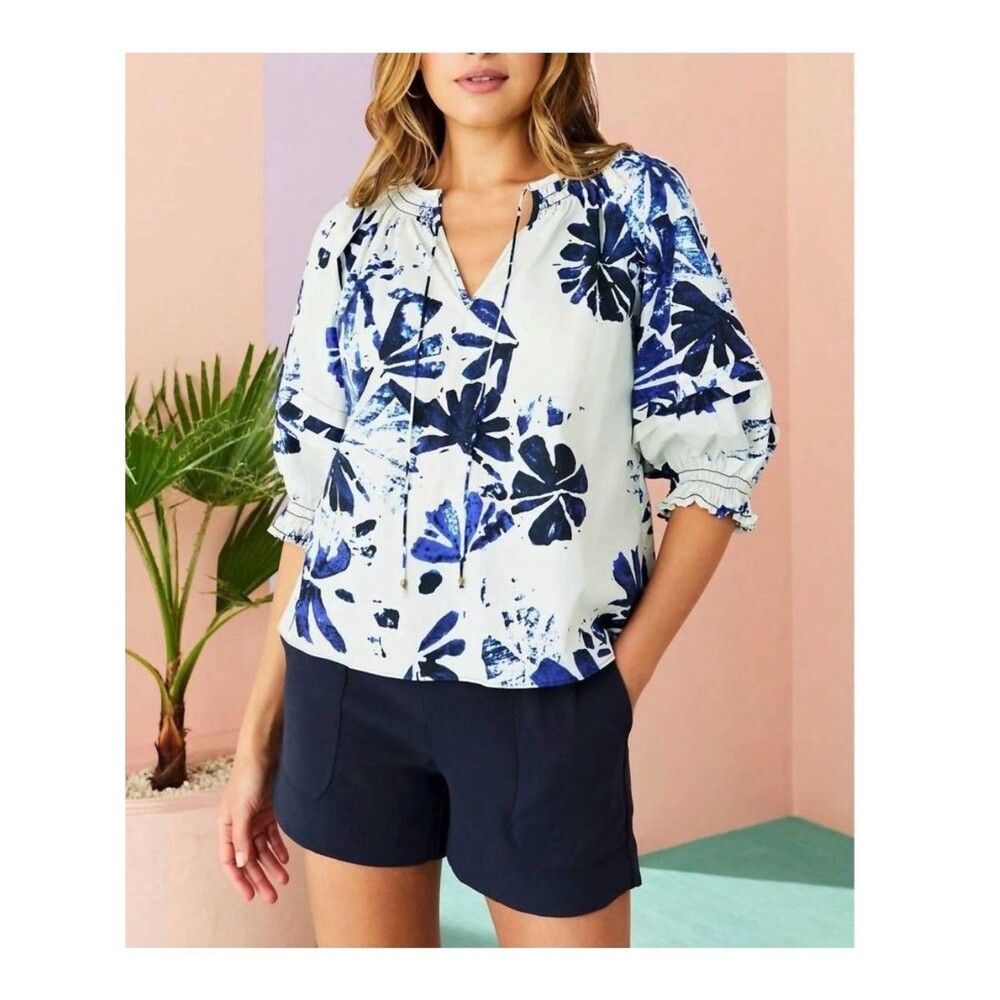 MARIE OLIVER lara Cotton top in aloha Sz XS